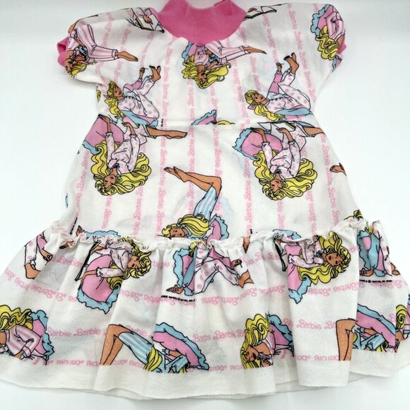 Cabbage Patch CPK Doll Clothes Footed Pajamas Set Barbie Mattel 1990 OOAK? - Picture 3 of 6